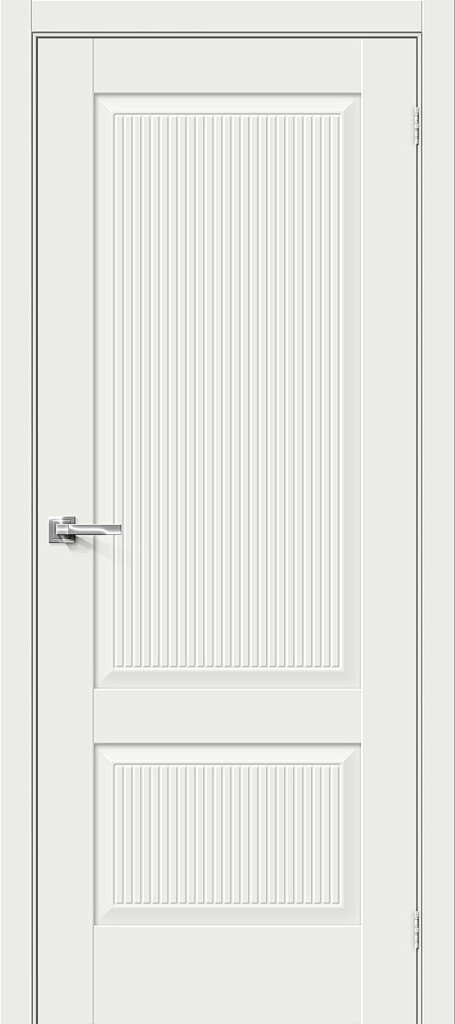 Межкомнатная дверь эмалит Прима-12.Ф7 White Matt