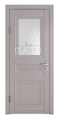 Дверь межкомнатная DO-PG4 Серый бархат/Ромб