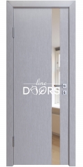 Дверь межкомнатная DO-507 Металлик/зеркало Бронза