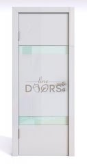 ШИ дверь DO-602 Белый глянец/стекло Белое
