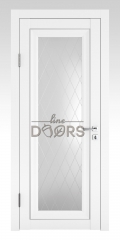 межкомнатная дверь межкомнатная DO-PG6 Белый бархат/Ромб