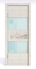 Дверь межкомнатная DO-508 Ива светлая/стекло Белое