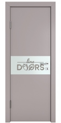 Дверь межкомнатная DO-501 Серый бархат/Снег
