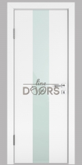 Дверь межкомнатная DO-510 Белый бархат/стекло Белое