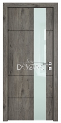 Дверь межкомнатная TL-DO-504 Серый кедр/стекло Белое