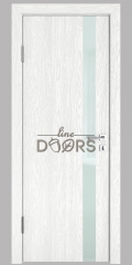 ШИ дверь DO-607 Белый глубокий/стекло Белое