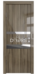 Дверь межкомнатная DO-512 Сосна глянец/зеркало Бронза