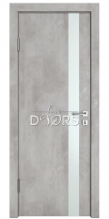 Дверь межкомнатная DO-507 Бетон светлый/Снег