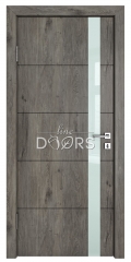 Дверь межкомнатная TL-DO-507 Серый кедр/стекло Белое