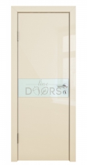 Дверь межкомнатная DO-509 Ваниль глянец/стекло Белое