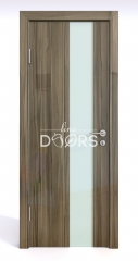 Дверь межкомнатная DO-504 Сосна глянец/стекло Белое