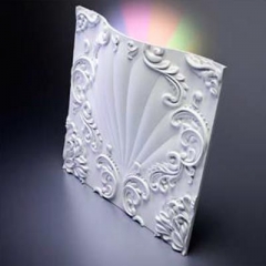 Гипсовая 3D панель VALENCIA LED (RGB) 600x600x91 мм