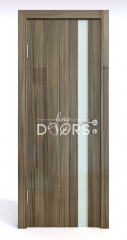 Дверь межкомнатная DO-507 Сосна глянец/стекло Белое