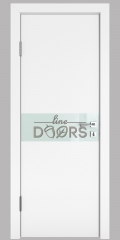 Дверь межкомнатная DO-509 Белый бархат/стекло Белое