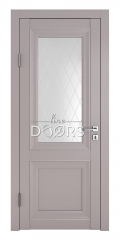 Дверь межкомнатная DO-PG2 Серый бархат/Ромб