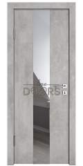 межкомнатная дверь межкомнатная DO-510 Бетон светлый/Зеркало