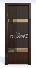 ШИ дверь DO-602 Венге глянец/зеркало Бронза