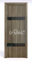 ШИ дверь DO-602 Сосна глянец/стекло Черное