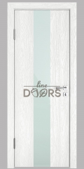 ШИ межкомнатная дверь DO-610 Белый глубокий/стекло Белое