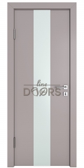 Дверь межкомнатная DO-510 Серый бархат/Снег