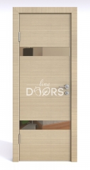 Дверь межкомнатная DO-502 Неаполь/зеркало Бронза