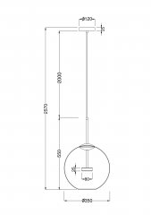 Подвесной светильник Maytoni MOD056PL-L12G3K