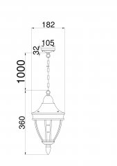Подвесной светильник Maytoni O027PL-01B