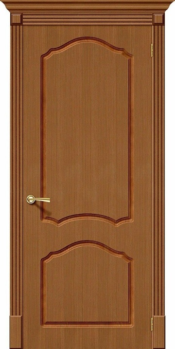 Шпонированная межкомнатная межкомнатная дверь Каролина Ф-11 (Орех)