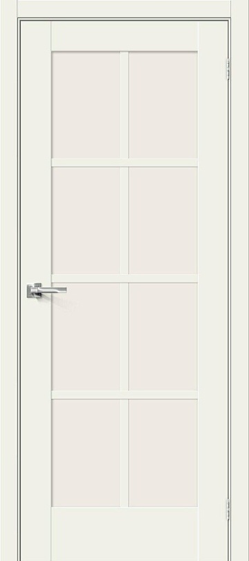 Межкомнатная межкомнатная дверь Хард Флекс Прима-11.1 White Mix / Magic Fog