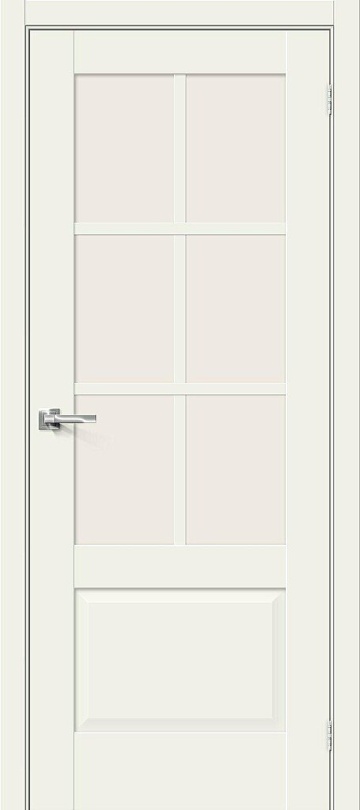 Межкомнатная межкомнатная дверь Хард Флекс Прима-13.0.1 White Mix / Magic Fog