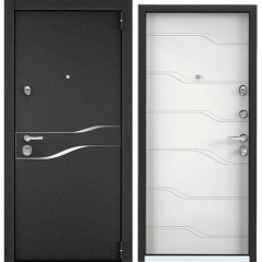 Дверь TOREX SUPER OMEGA 100 Черный муар металлик / Белый