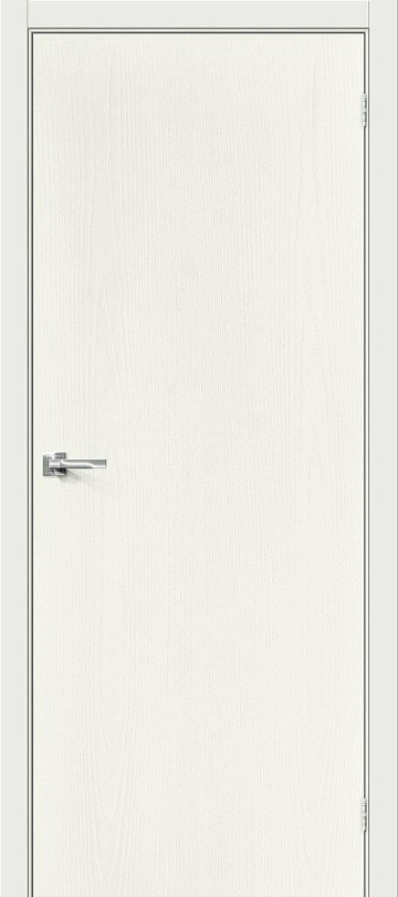 Межкомнатная межкомнатная дверь (Эмаль) Браво-0 ST Whitey