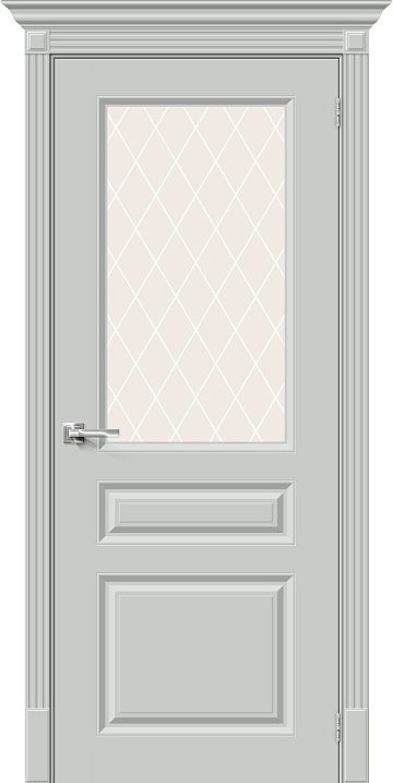 Межкомнатная межкомнатная дверь (Эмаль) Скинни-15.1 Grace / White Сrystal