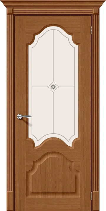 Шпонированная межкомнатная межкомнатная дверь Афина Ф-11 (Орех) / Худ.