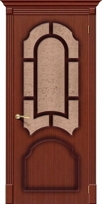 Шпонированная межкомнатная межкомнатная дверь Соната Ф-15 (Макоре) / Риф.