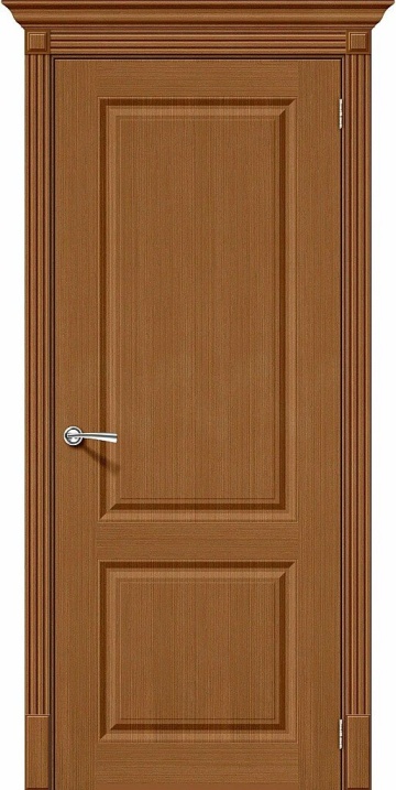Шпонированная межкомнатная межкомнатная дверь Статус-12 Ф-11 (Орех)
