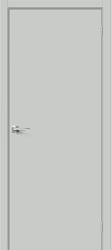 Межкомнатная межкомнатная дверь Bravo из винила Браво-0 Grey Pro