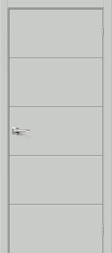 Межкомнатная межкомнатная дверь Bravo из винила Граффити-1 Grey Pro
