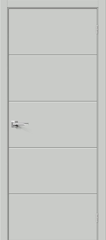 Межкомнатная межкомнатная дверь Bravo из винила Граффити-2 Grey Pro
