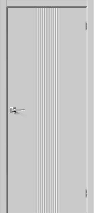 Межкомнатная дверь Bravo из винила Граффити-21 Grey Pro