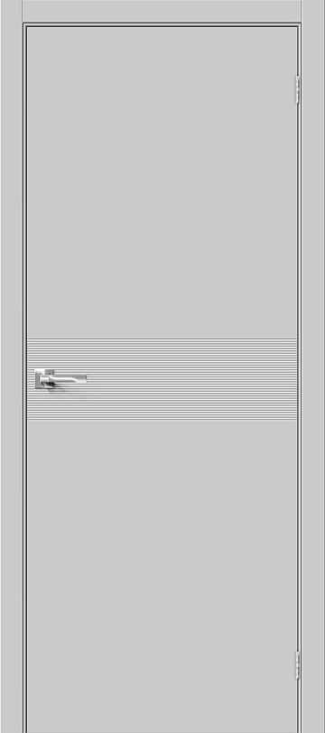 Межкомнатная межкомнатная дверь Bravo из винила Граффити-23 Grey Pro
