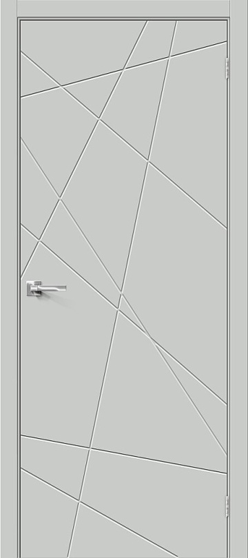 Межкомнатная межкомнатная дверь Bravo из винила Граффити-5 Grey Pro