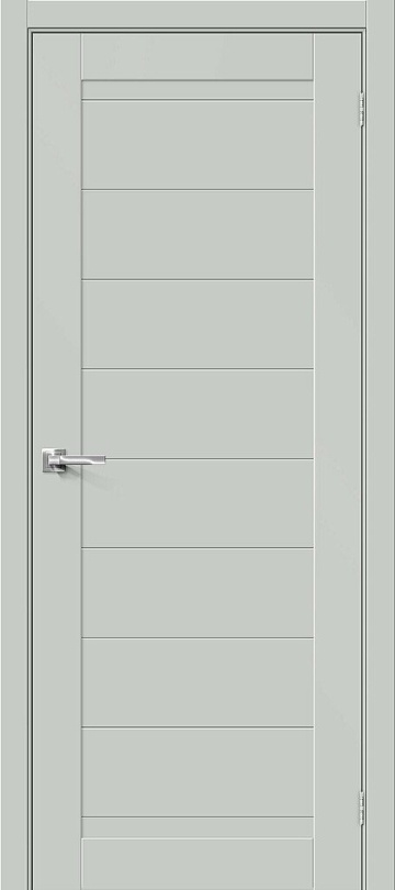 Межкомнатная межкомнатная дверь эмалит Браво-21 Grey Matt
