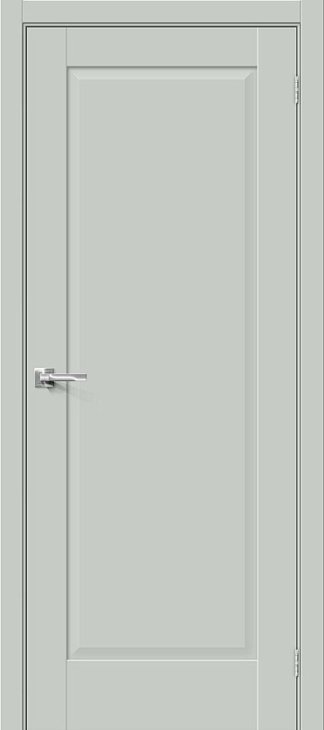 Межкомнатная межкомнатная дверь эмалит Прима-10 Grey Matt