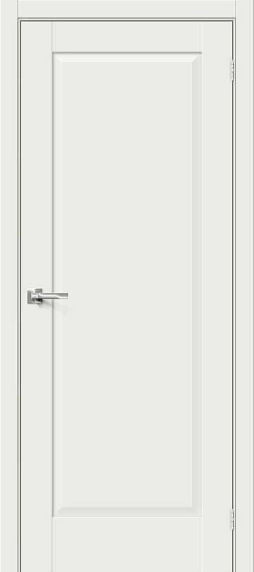Межкомнатная межкомнатная дверь эмалит Прима-10 White Matt