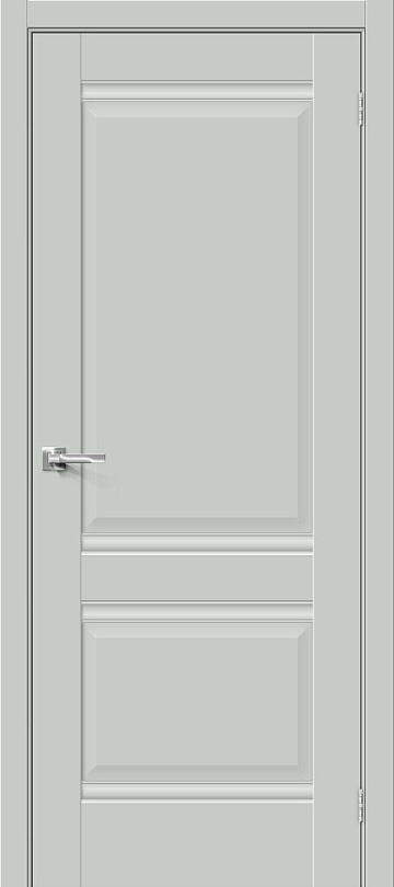 Межкомнатная межкомнатная дверь эмалит Прима-2 Grey Matt