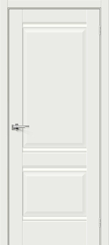 Межкомнатная межкомнатная дверь эмалит Прима-2 White Matt