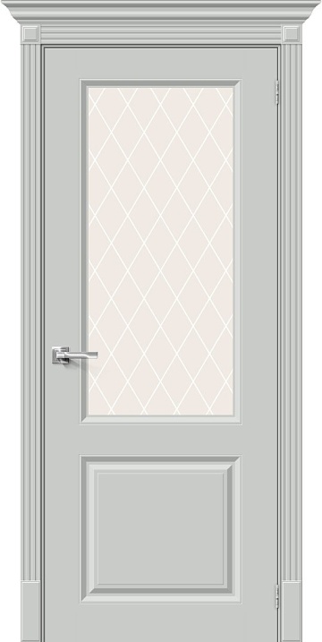 Межкомнатная межкомнатная дверь (Эмаль) Скинни-13 Grace / White Сrystal