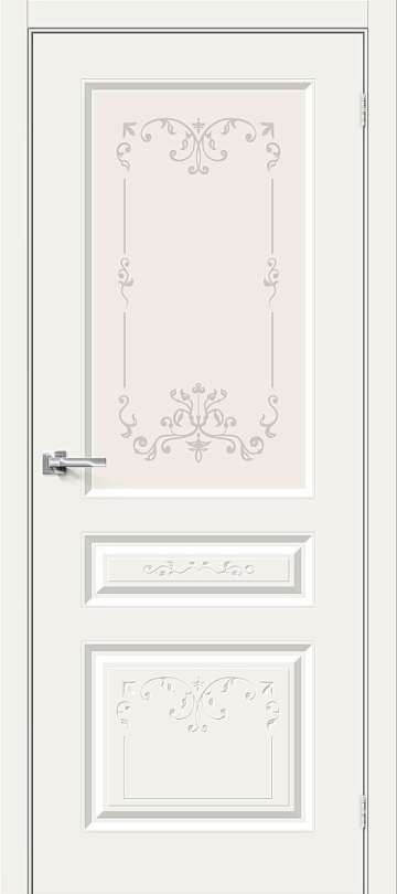Межкомнатная дверь (Эмаль) Скинни-15.1 Аrt Whitey / Худ.