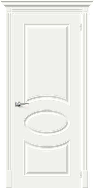 Межкомнатная межкомнатная дверь (Эмаль) Скинни-20 Whitey